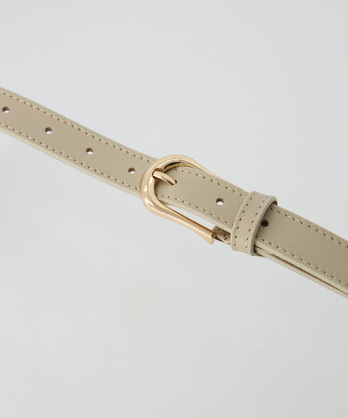 Ava - Classic Grain - Riemen met gesp - Taupe -  - Goudkleurig