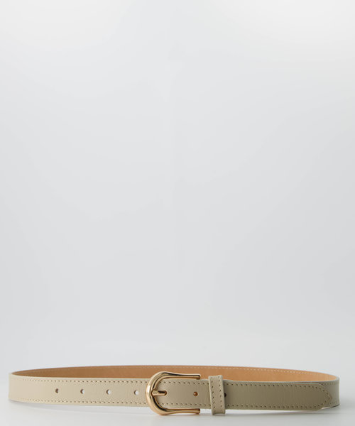 Ava - Classic Grain - Riemen met gesp - Taupe -  - Goudkleurig