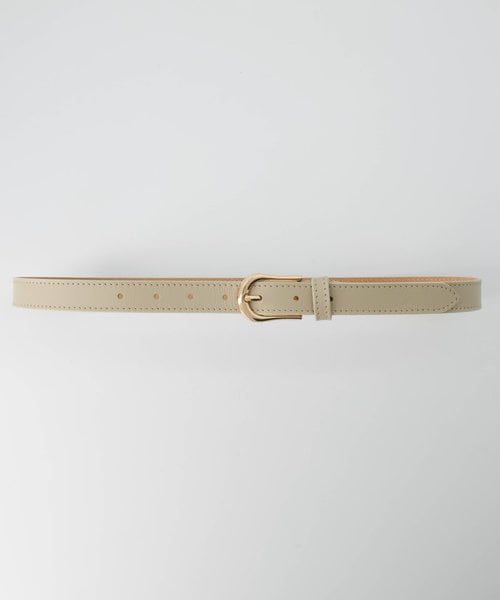 Basic Riem - 2,5 cm - Classic Grain - Belts with buckles - Taupe -  - Gold