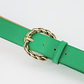 Lorelei - Classic Grain - Belts with buckles - Green - Kelly Green D102 - Gold