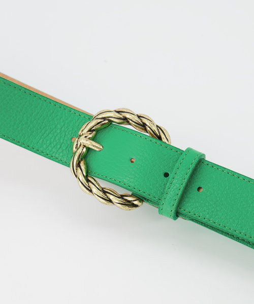 Lorelei - Classic Grain - Belts with buckles - Green - Kelly Green D102 - Gold