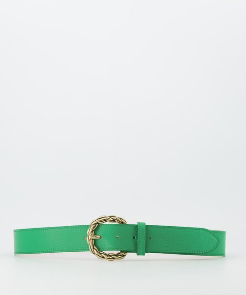 Lorelei - Classic Grain - Belts with buckles - Green - Kelly Green D102 - Gold