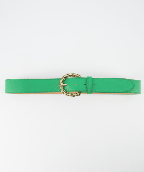 Lorelei - Classic Grain - Belts with buckles - Green - Kelly Green D102 - Gold