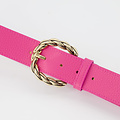 Lorelei - Classic Grain - Belts with buckles - Pink - Magenta D104 - Gold