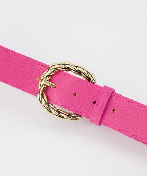 Lorelei - Classic Grain - Belts with buckles - Pink - Magenta D104 - Gold