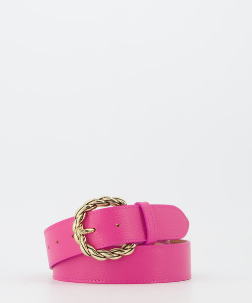 Lorelei - Classic Grain - Belts with buckles - Pink - Magenta D104 - Gold