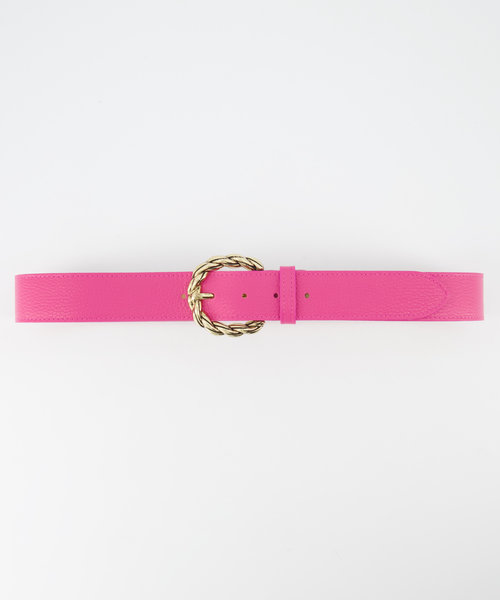 Lorelei - Classic Grain - Belts with buckles - Pink - Magenta D104 - Gold