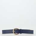 Lorelei - Classic Grain - Belts with buckles - Blue - Navy D108 - Gold