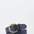 Lorelei - Classic Grain - Belts with buckles - Blue - Navy D108 - Gold