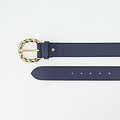 Lorelei - Classic Grain - Belts with buckles - Blue - Navy D108 - Gold