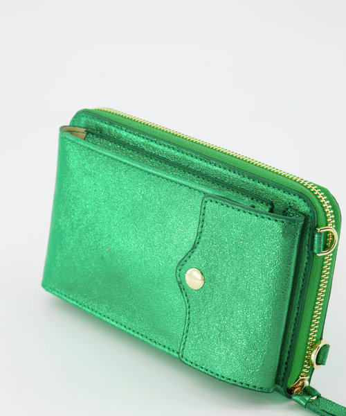 Jackie - Metallic - Wallets - Green - L529 - Gold