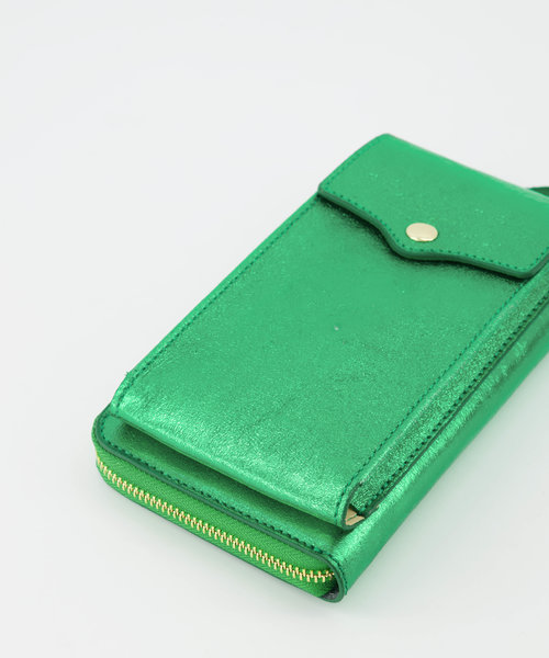 Jackie - Metallic - Wallets - Green - L529 - Gold