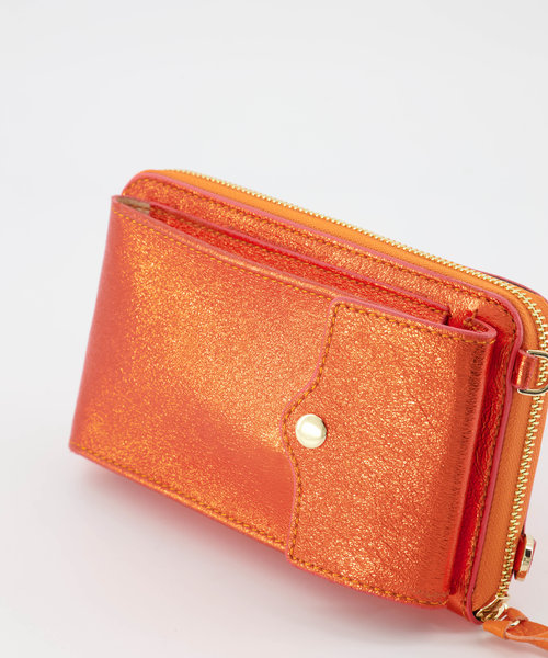 Jackie - Metallic - Wallets - Orange - L520 - Gold