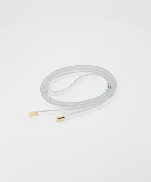 Lucia - Classic Grain - Wikkelriemen - Wit - D01 - Goudkleurig