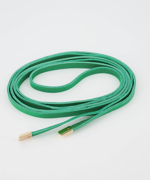 Lucia - Classic Grain - Waist belts - Green - Kelly Green D100 - Gold