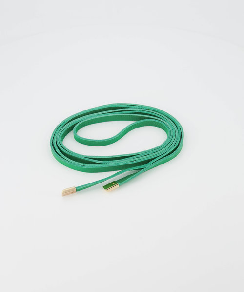 Lucia - Classic Grain - Wikkelriemen - Groen - Kelly Green D100 - Goudkleurig