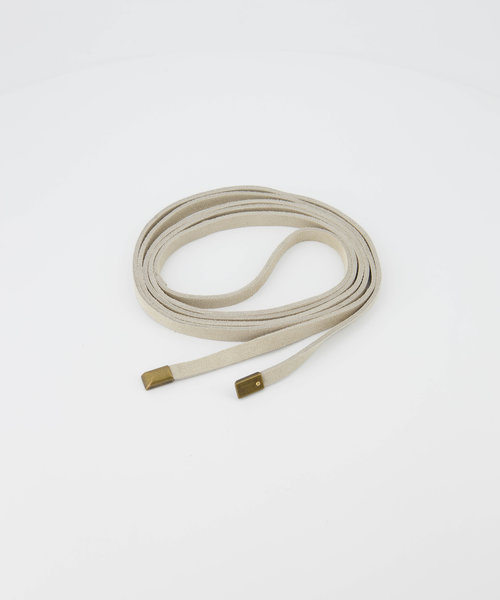 Lucia - Suede - Waist belts - White - Ecru 02 - Gold