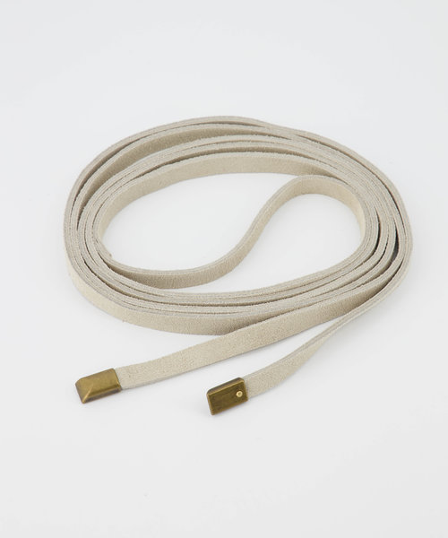 Lucia - Suede - Waist belts - White - Ecru 02 - Gold