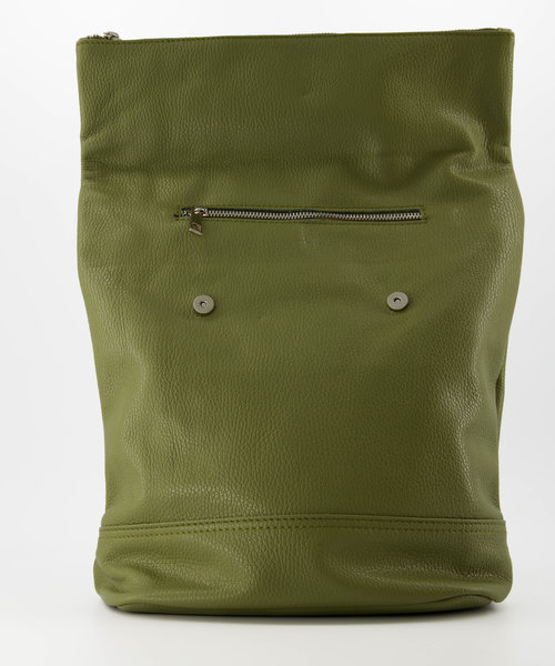 Roza - Classic Grain - Backpacks - Green - Olijfgroen D103 - Silver