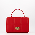 Elena - Classic Grain - Hand bags - Red - T1644 - Gold