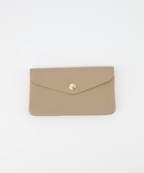 Lisa Big - Classic Grain - Wallets - Taupe - D05 - Gold