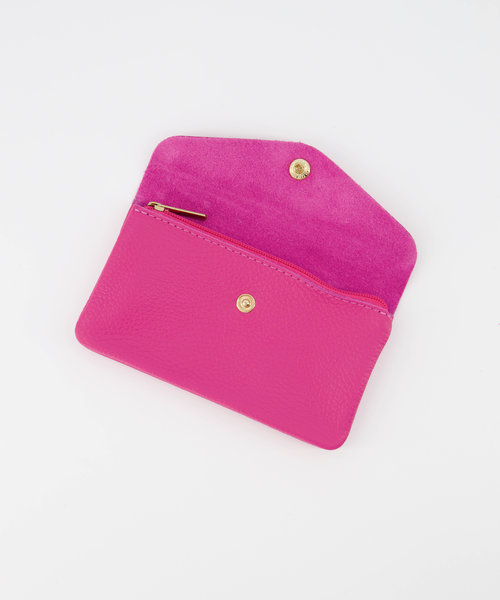 Lisa Big - Classic Grain - Wallets - Pink - Magenta D102 - Gold