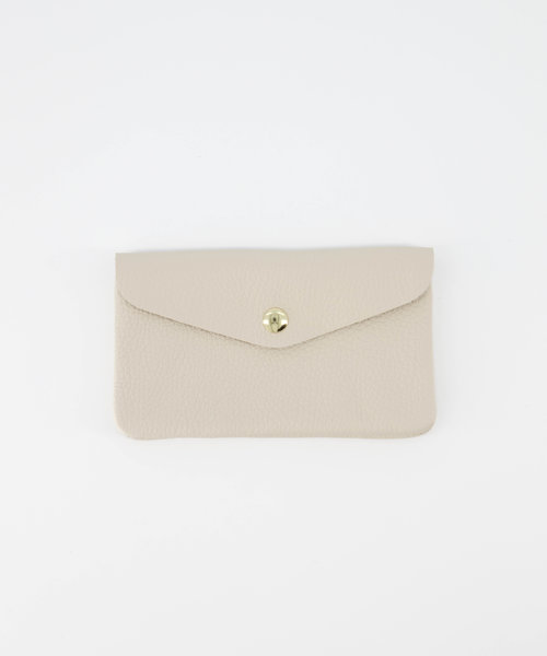 Lisa Big - Classic Grain - Portemonnees - Beige - Ecru D37 - Goudkleurig