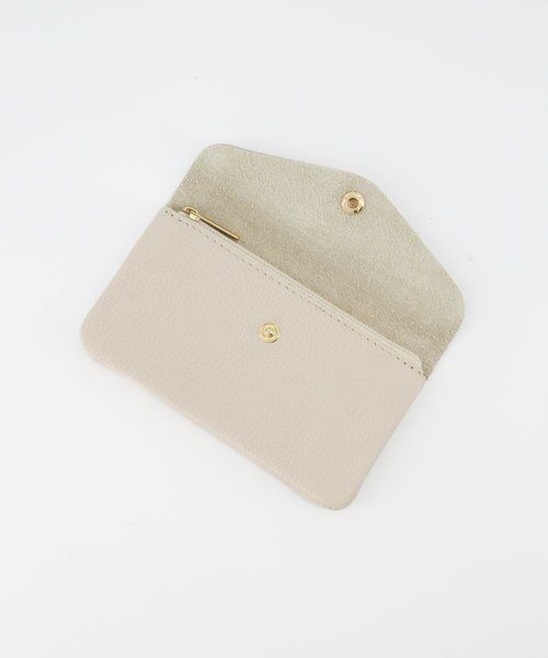 Lisa Big - Classic Grain - Portemonnees - Beige - Ecru D37 - Goudkleurig