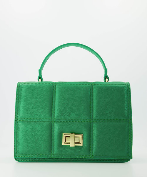 Elena - Classic Grain - Hand bags - Green - Kelly Green D100 - Gold