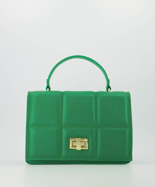 Elena - Classic Grain - Hand bags - Green - Kelly Green D100 - Gold