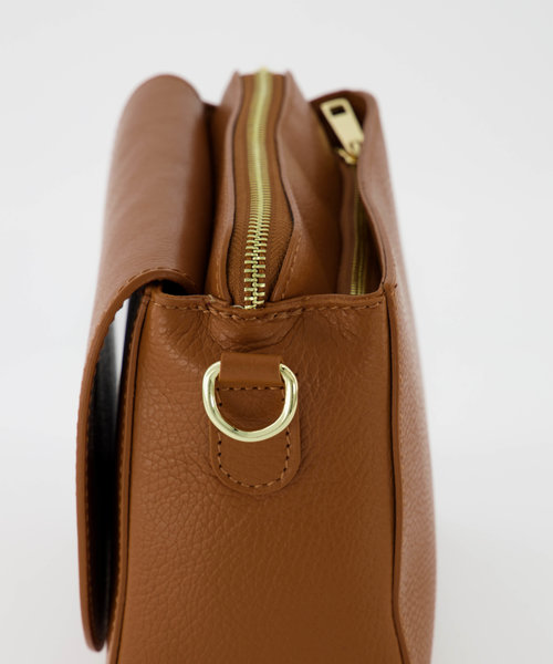 Caro - Classic Grain - Hand bags - Brown - Cognac - Gold