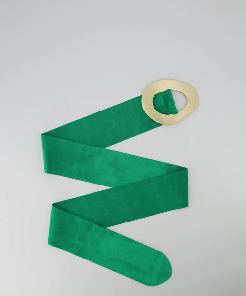 Sulan - Suede - Waist belts - Green - A640 - Gold