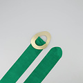 Sulan - Suede - Wikkelriemen - Groen - A640 - Goudkleurig