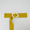 Sulan - Suede - Waist belts - Yellow - A600 - Gold