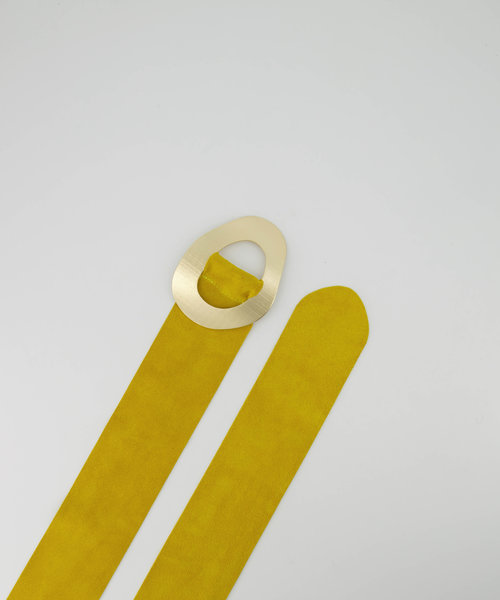 Sulan - Suede - Waist belts - Yellow - A600 - Gold