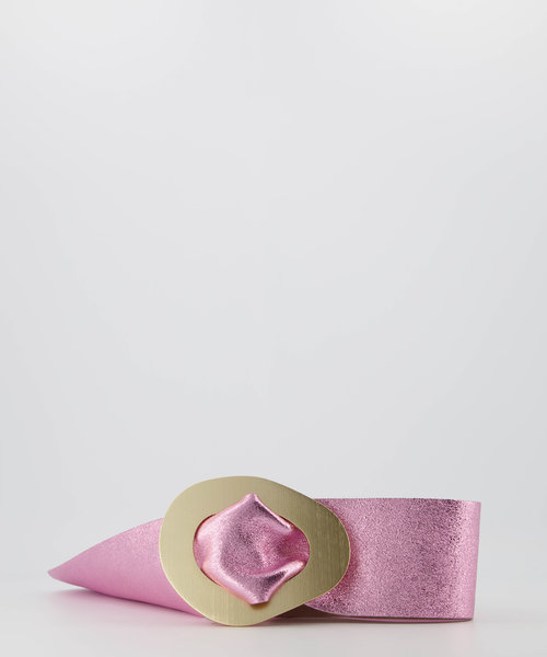 Sulan - Metallic - Waist belts - Pink - L532 - Gold