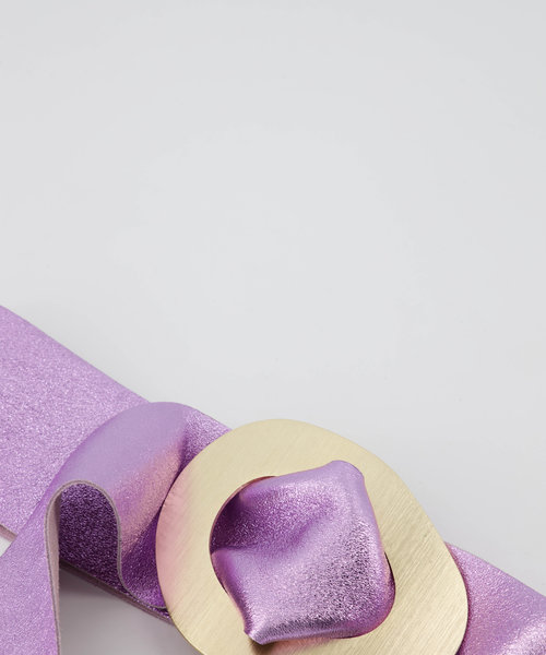 Sulan - Metallic - Waist belts - Purple - Lila L543 - Gold