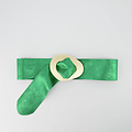 Sulan - Metallic - Wikkelriemen - Groen - L529 - Goudkleurig