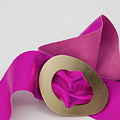 Sulan - Metallic - Waist belts - Pink - Fuchsia L538 - Gold