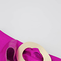 Sulan - Metallic - Waist belts - Pink - Fuchsia L538 - Gold