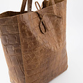 Mia - Croco - Shoulder bags - Brown - Cognac 6 -