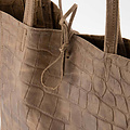 Mia - Croco - Shoulder bags - Brown - Taupe 24 -