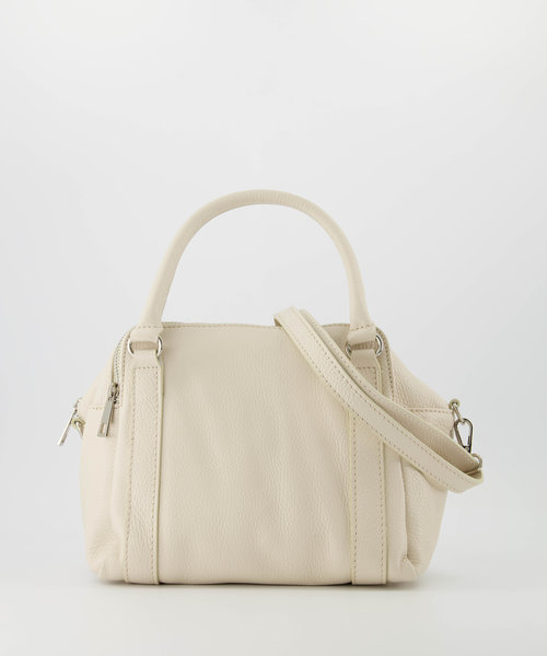 Nori - Classic Grain - Handtassen - Wit - Ecru D37 - Zilverkleurig