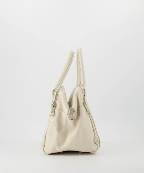 Nori - Classic Grain - Handtassen - Wit - Ecru D37 - Zilverkleurig