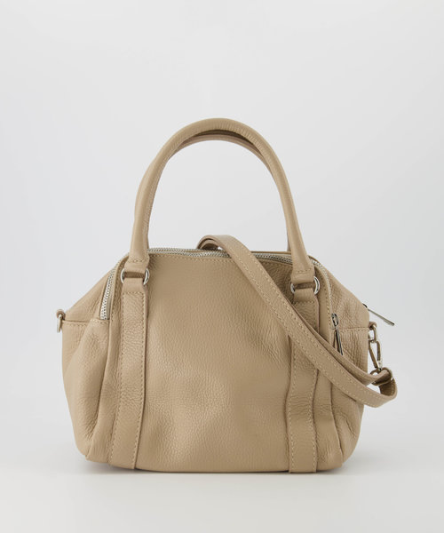 Nori - Classic Grain - Hand bags - Brown - Taupe D05 - Silver