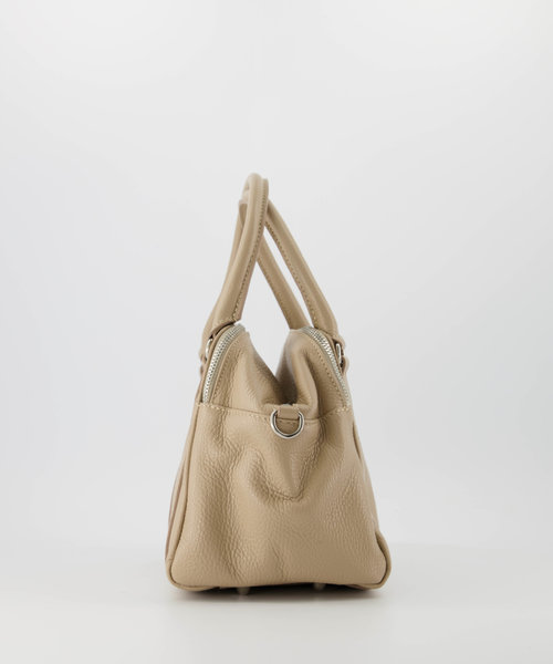 Nori - Classic Grain - Hand bags - Brown - Taupe D05 - Silver