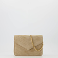 Laurie - Suede - Crossbodytassen - Beige - Zand 04 - Goudkleurig