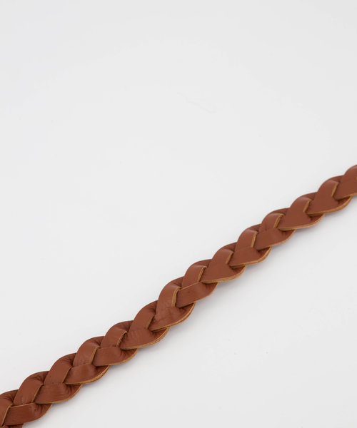 Dora - Sauvage - Wikkelriemen - Bruin - Cognac - Zilverkleurig