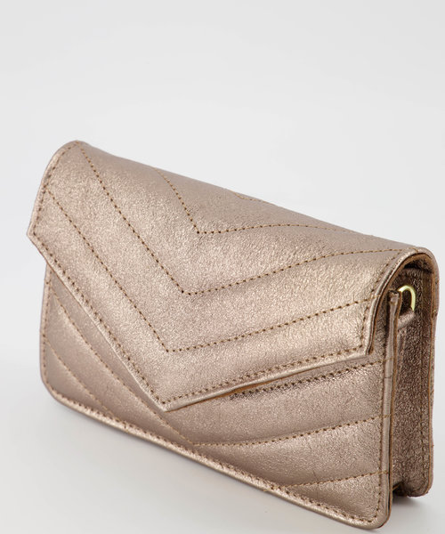 Laurie - Metallic - Crossbody bags - Brown - Brons - Gold