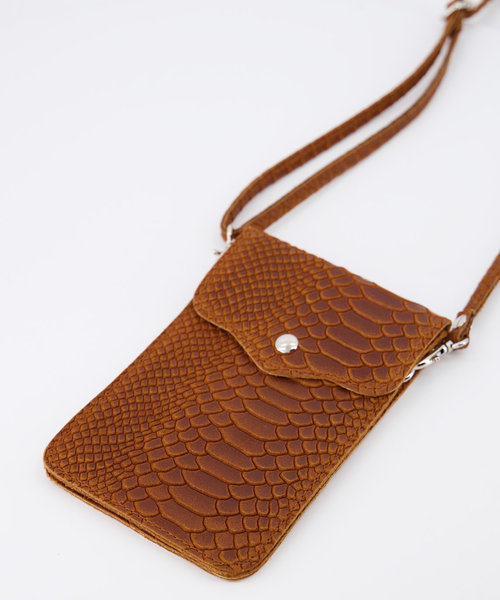 Pona -  - Crossbody bags - Brown - Cognac 06 - Gold